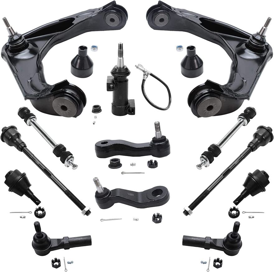 13pc Front Upper Control Arms Suspension Kit