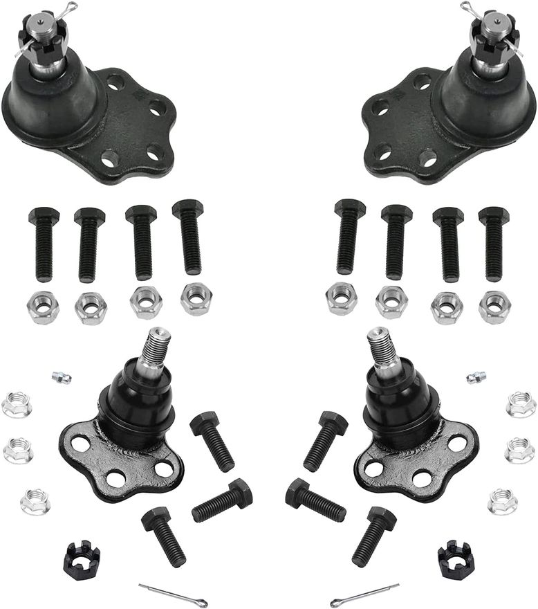BOXI Front Upper & Lower Ball Joint Kit For Ford F-150 2WD (1987-1996) – 4PC Greasable