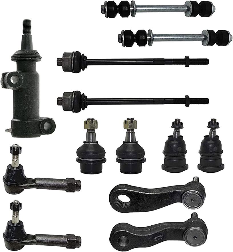 オールノット 13 Pc Steering ＆ Suspension Adjusting Sleeve Idler Arm Sway Bar Link  Ball Joints Complete Kit 並行輸入品