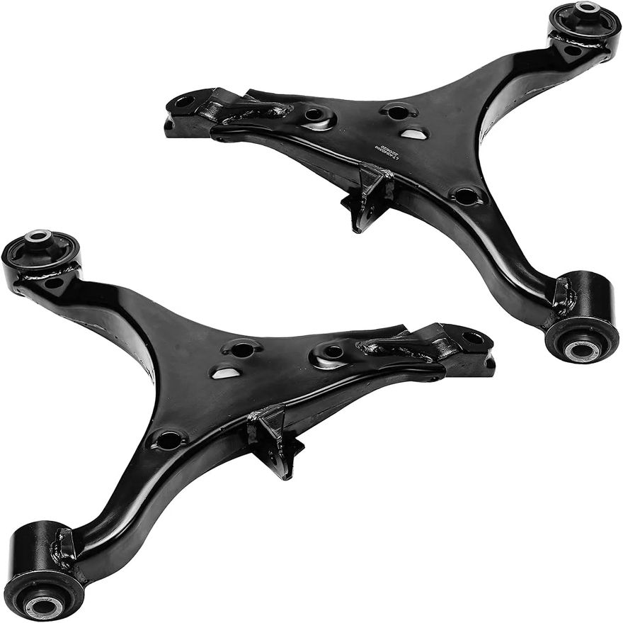 thumbnail interactive-video image 1 of 6-Piece Front Lower Control Arms With Ball Joints & Sway Bars – For 2001-2005 Honda Civic (K90455) 1 of 2