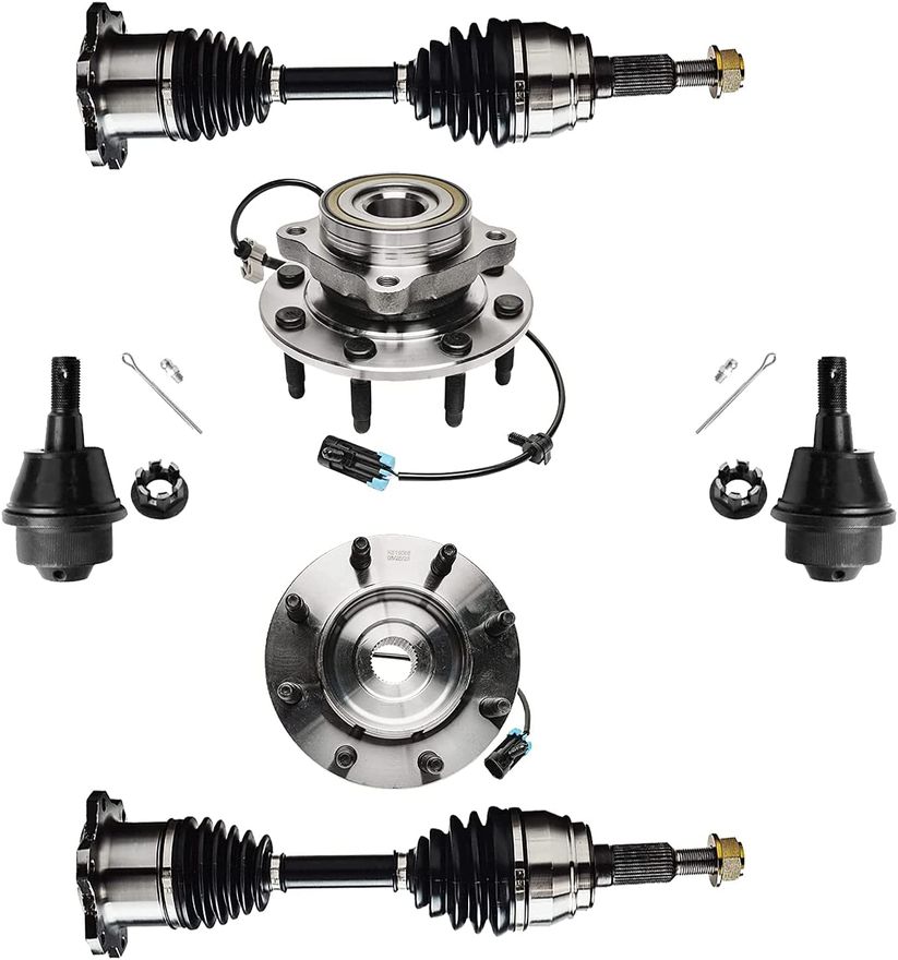 Front Lower Ball Joints Kit For Chevy GMC Silverado Sierra 1500 2500 3500 - 2pc Set K6693
