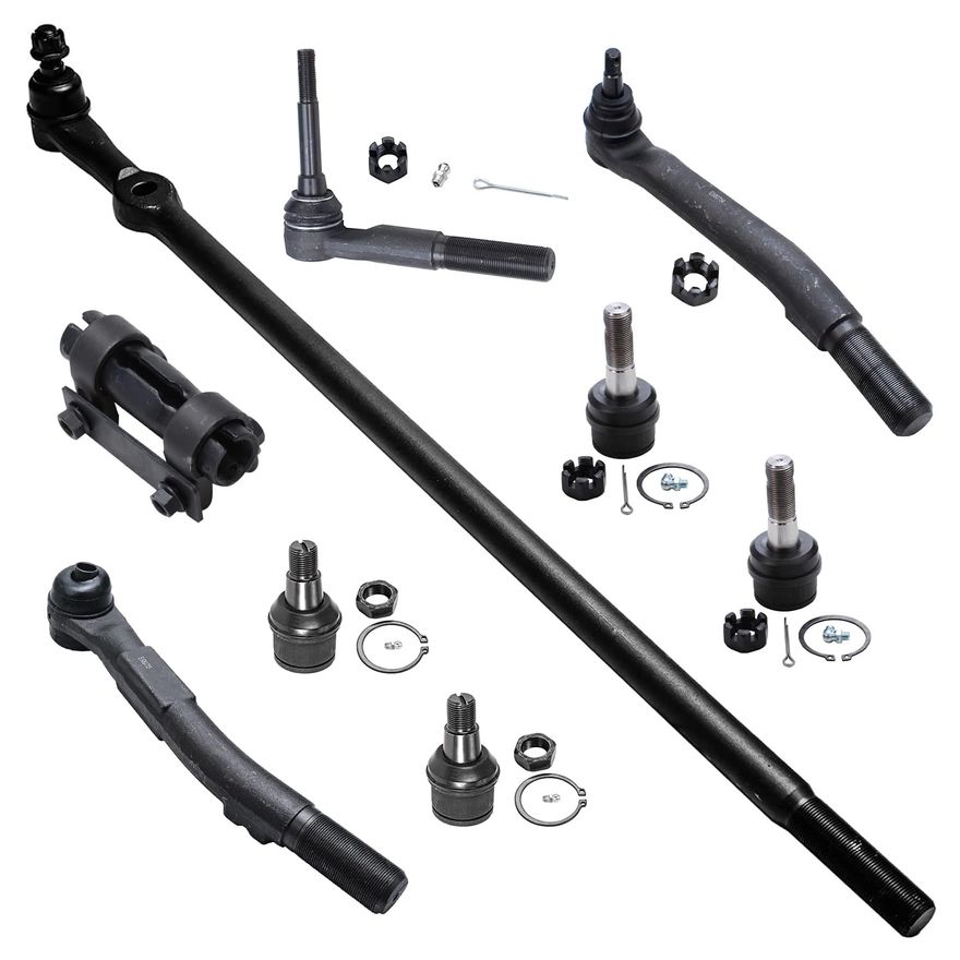 thumbnail image 2 of 8-Piece Front Suspension Kit – Inner & Outer Tie Rods, Sleeves, Ball Joints 2 of 5