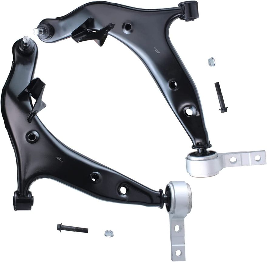 thumbnail image 2 of Detroit Axle 8-Piece Front Suspension Kit For 2004-2009 Nissan Quest – Control Arms, Ball Joints, Tie Rods 2 of 6