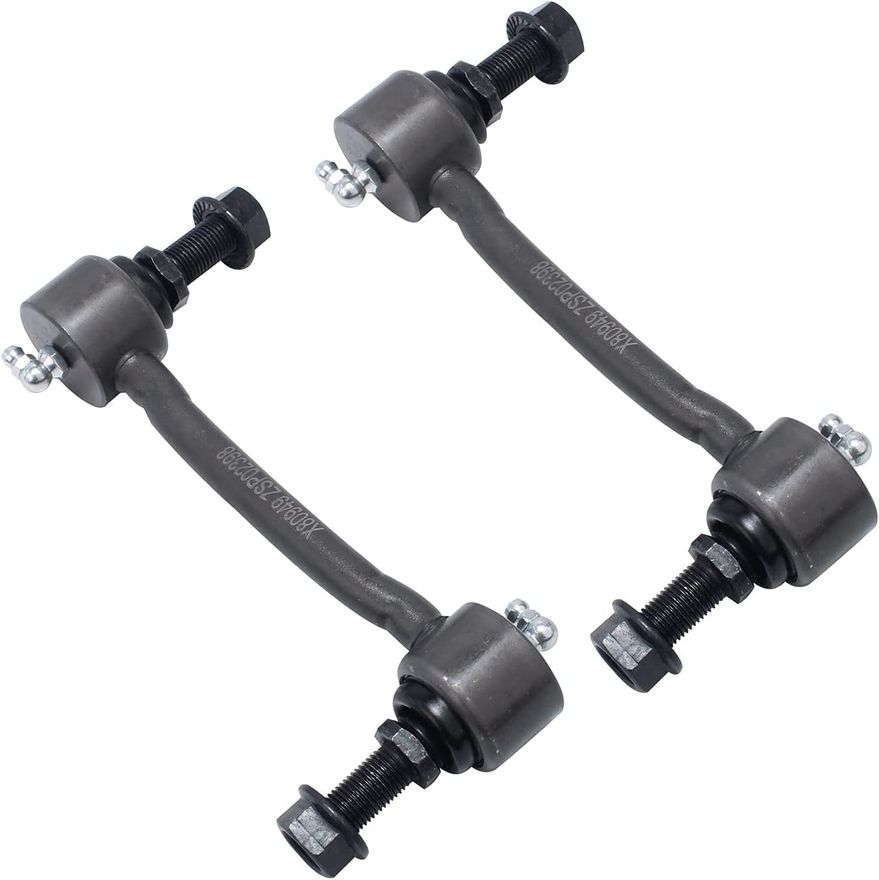 thumbnail image 2 of Detroit Axle Front End Kit For 2006-2007 Hyundai Azera Sonata – 2 Outer Tie Rods + 2 Sway Bar Links, 10-Year Warranty 2 of 4