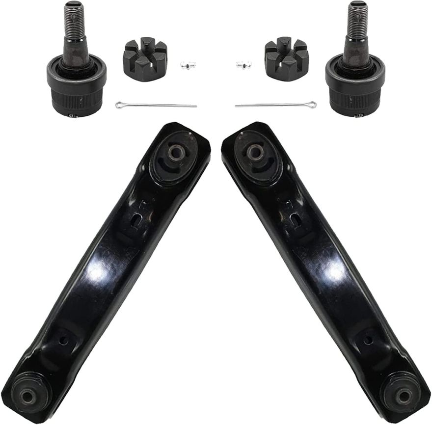 thumbnail interactive-video image 1 of 8pc Front Upper & Lower Control Arm Kit With Ball Joints For Mercedes GL/ML (K641958, K620982) 1 of 3