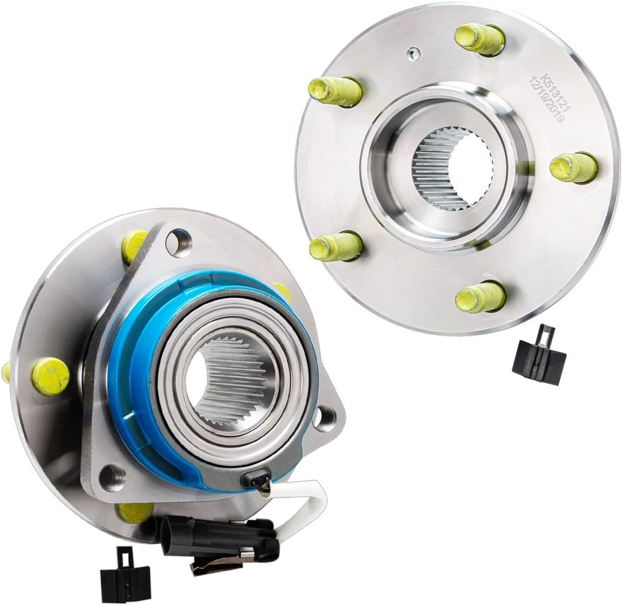 Front Wheel Hub and Bearings - 513121 x2