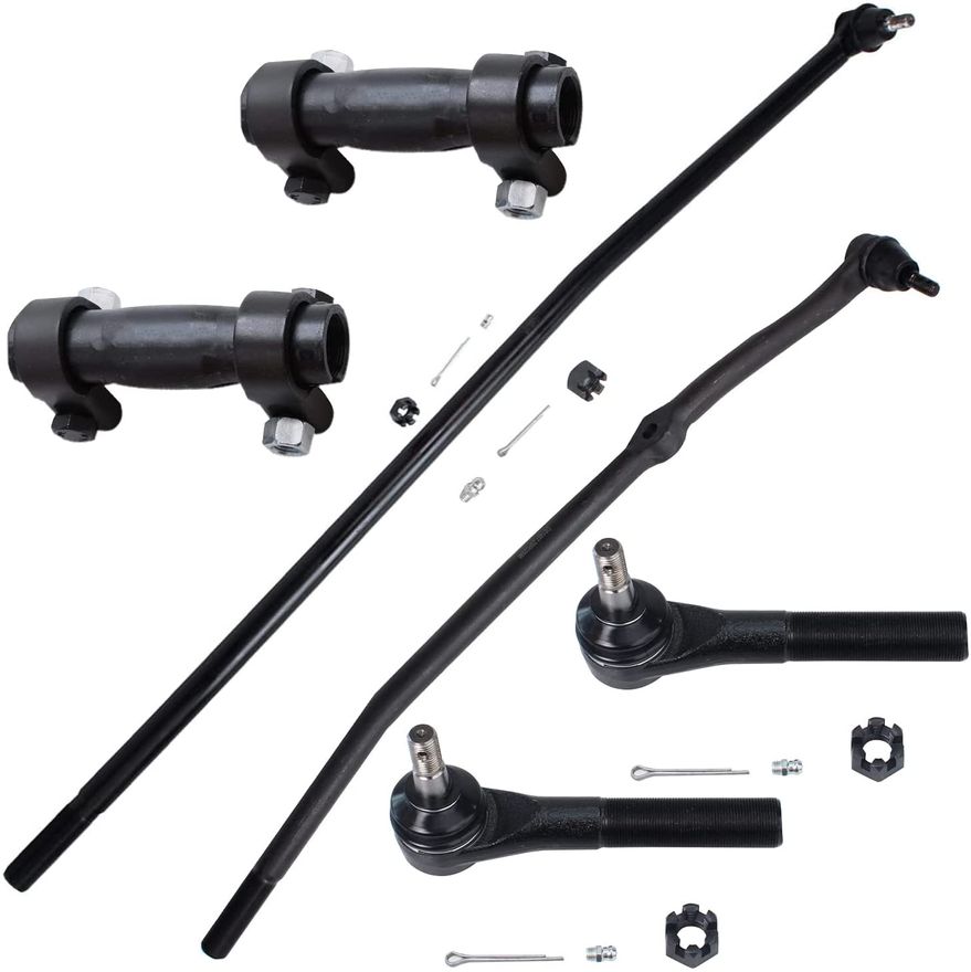 8-Piece Front Suspension Kit – Inner & Outer Tie Rods, Sleeves, Ball Joints