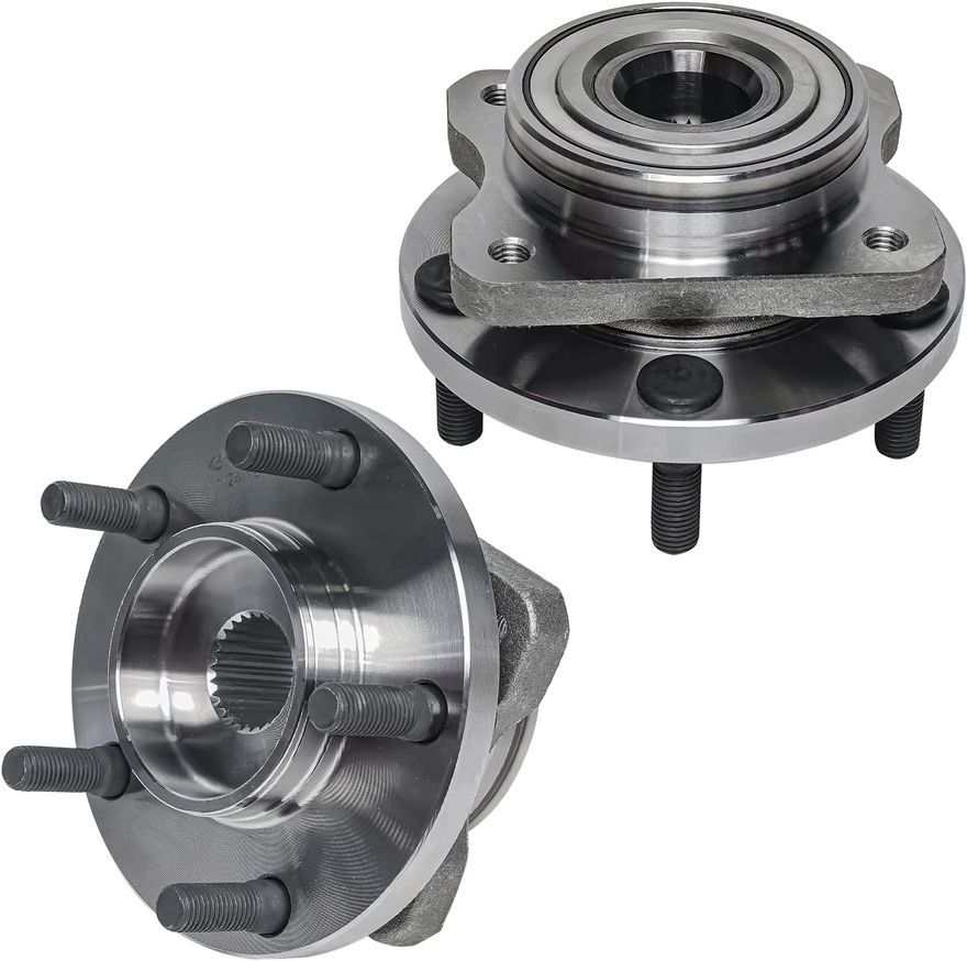 thumbnail image 2 of Detroit Axle Front & Rear Wheel Bearing Hub Kit For 2001-2003 Dodge Grand Caravan FWD 2 of 6