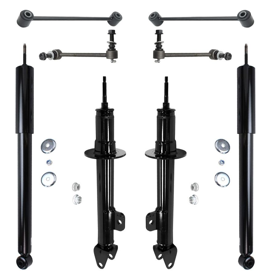 Main Image - Front Rear Bare Strut Shocks Kit