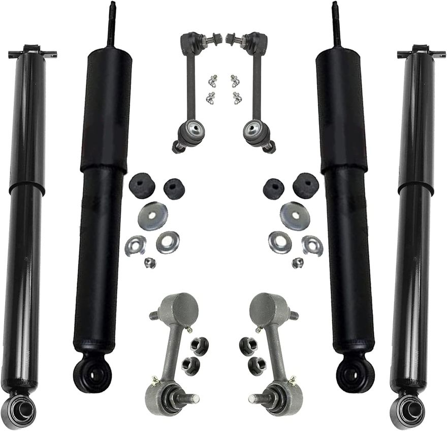 Detroit Axle Complete Suspension Kit For 2007-2012 Hyundai Veracruz – Struts, Shocks, Sway Bars