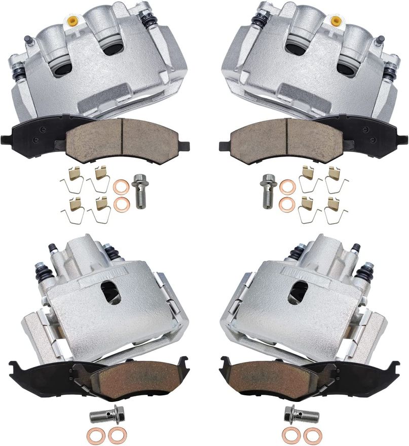 Main Image - Front Rear Brake Calipers Pads