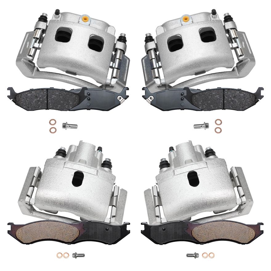 Main Image - Front Rear Brake Calipers Pads