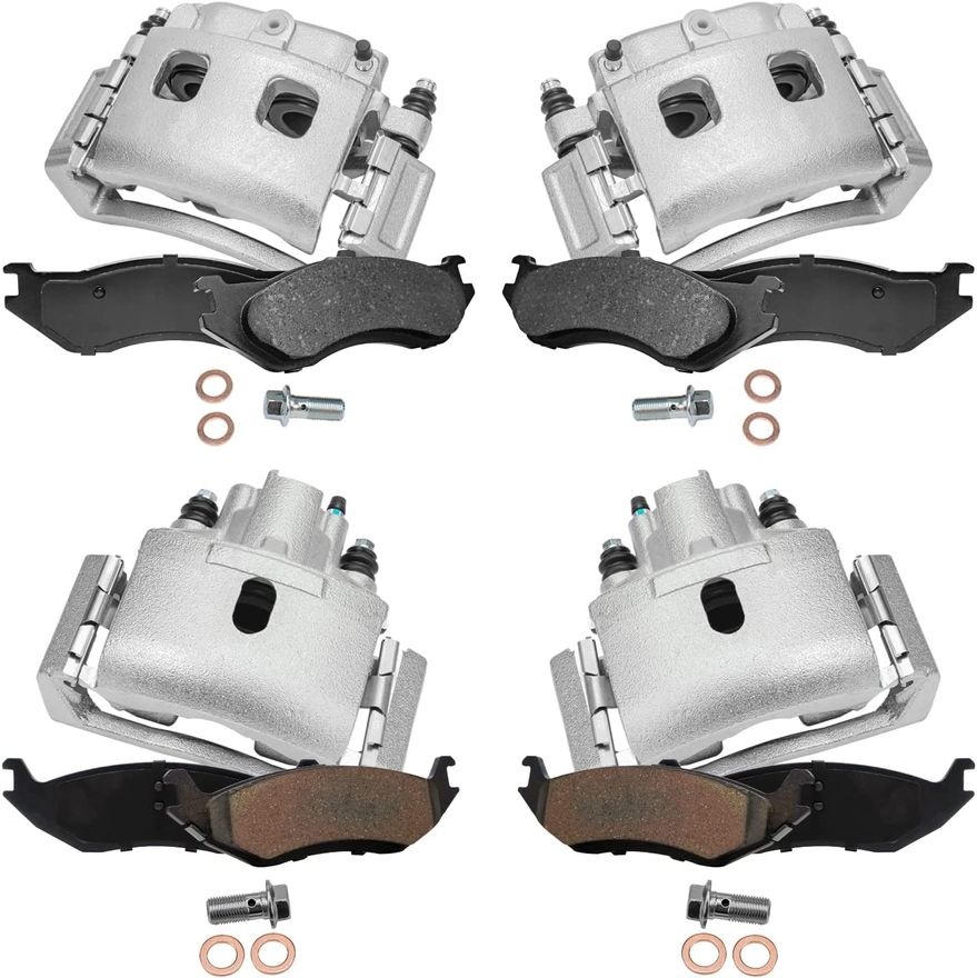 Main Image - Front Rear Brake Calipers Pads
