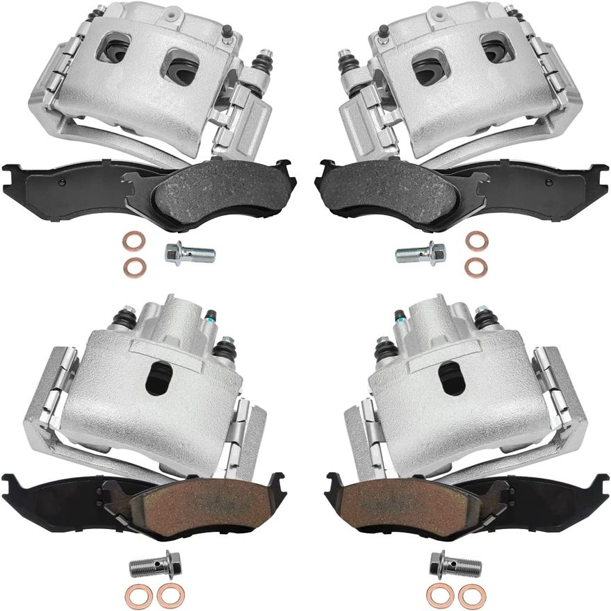 Main Image - Front Rear Brake Calipers Pads