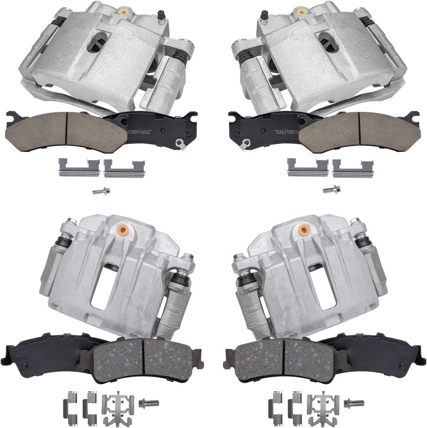 Main Image - Front Rear Brake Calipers Pads