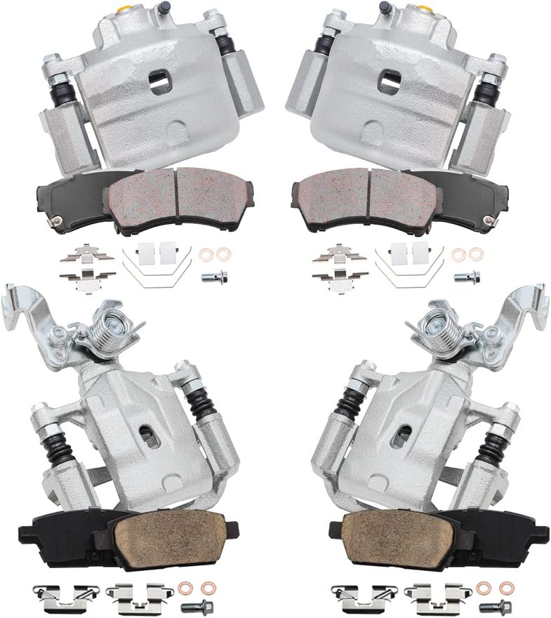 Main Image - Front Rear Brake Calipers Pads