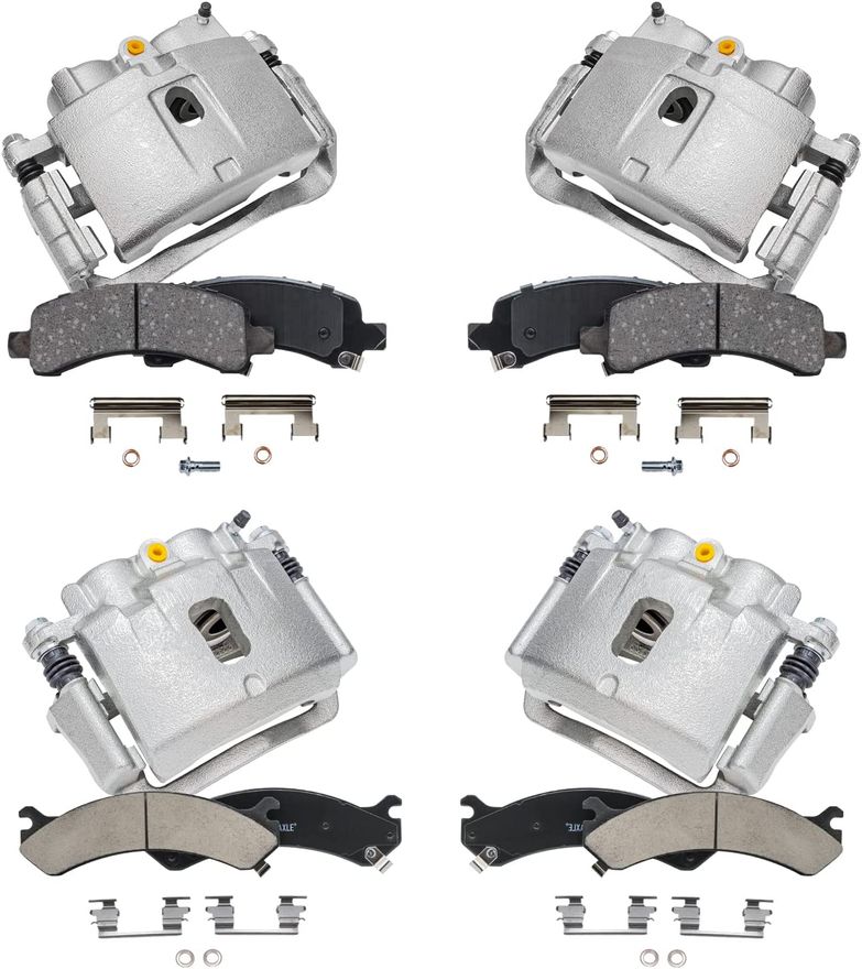 Main Image - Front Rear Brake Calipers Pads