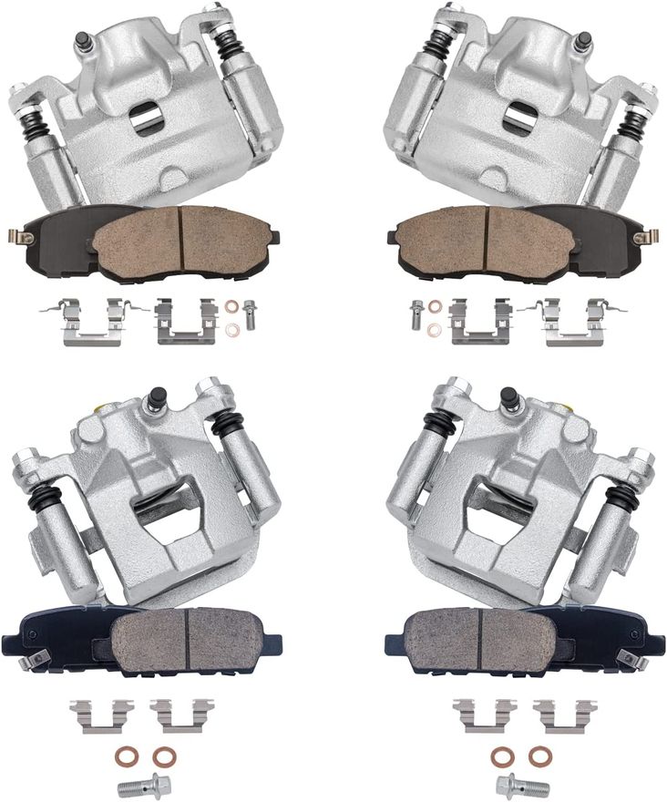 Main Image - Front Rear Brake Calipers Pads