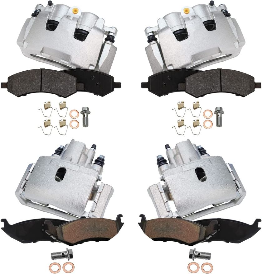 Main Image - Front Rear Brake Calipers Pads