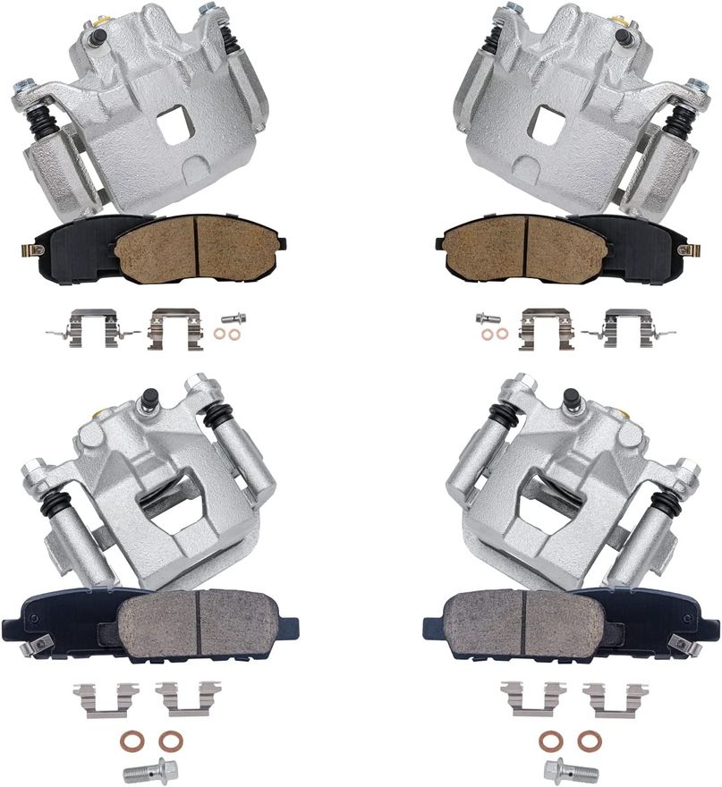 Main Image - Front Rear Brake Calipers Pads