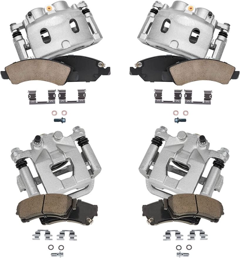 Main Image - Front Rear Brake Calipers Pads