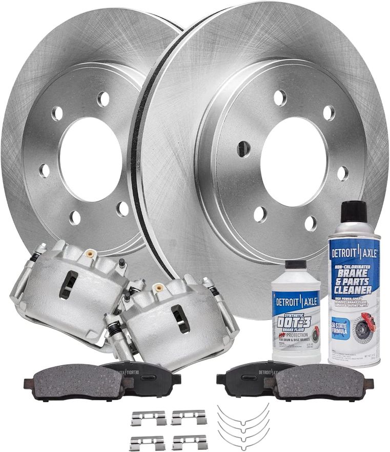 Main Image - Front Disc Rotors Calipers Pads