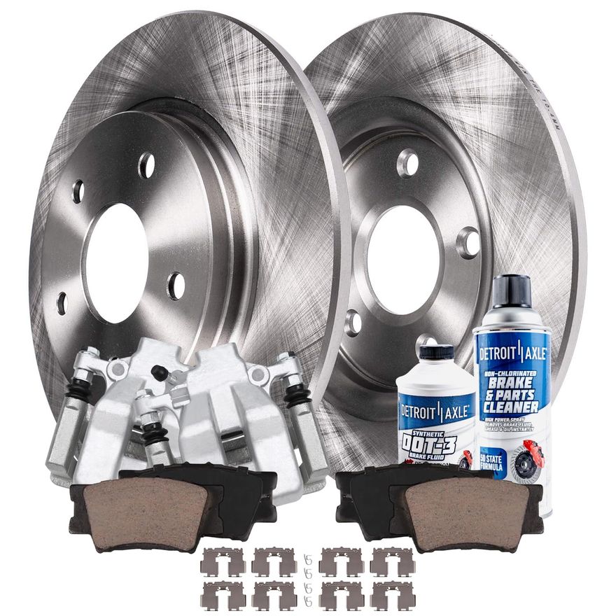 Main Image - Rear Disc Rotors Calipers Pads