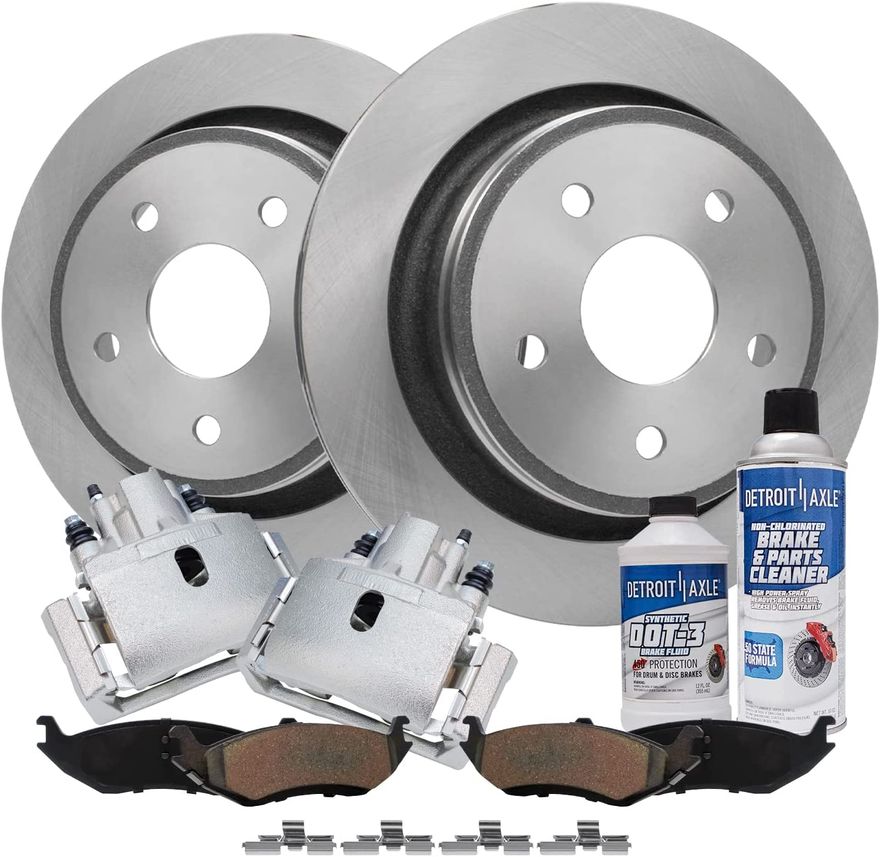 Main Image - Rear Disc Rotors Calipers Pads