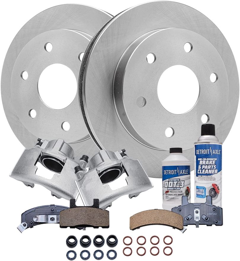 Main Image - Front Rotors Brake Calipers Pads