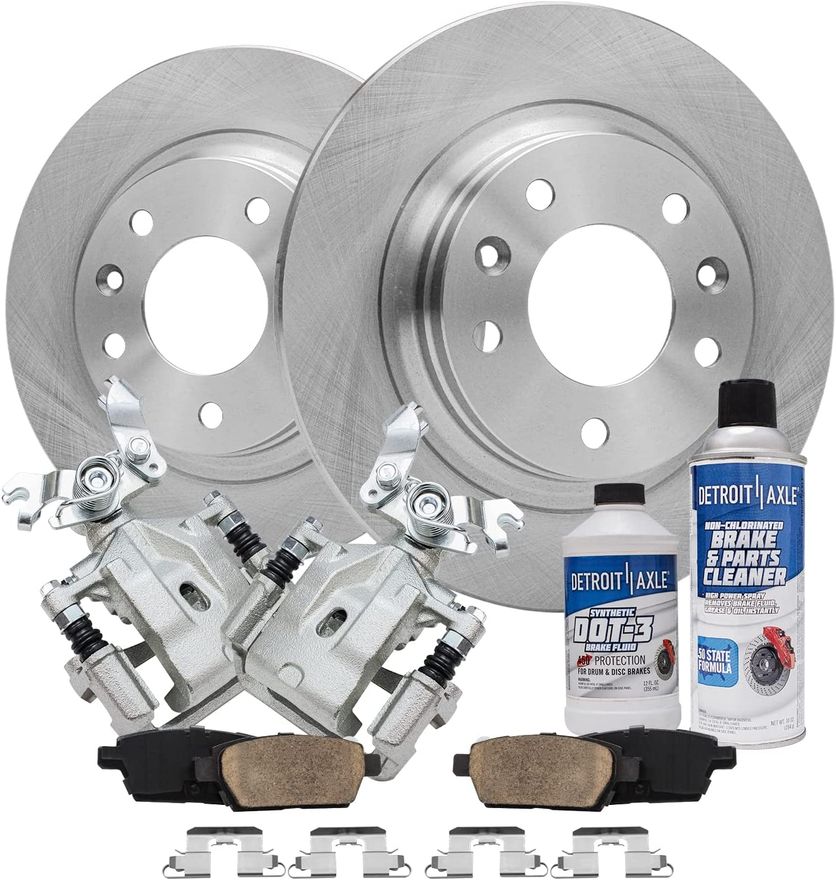 Main Image - Rear Rotors Brake Calipers Pads