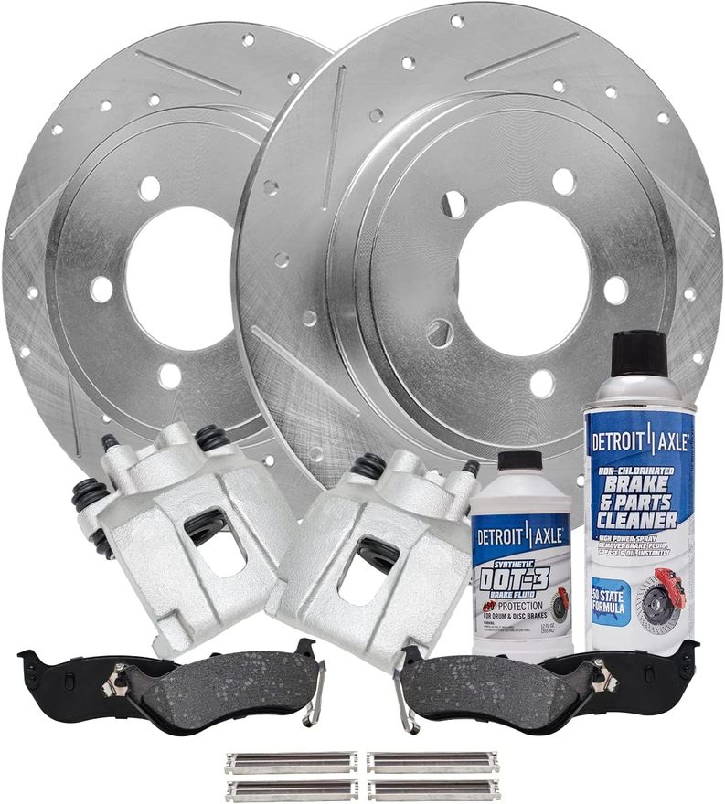 Main Image - Rear Rotors Brake Pads Calipers