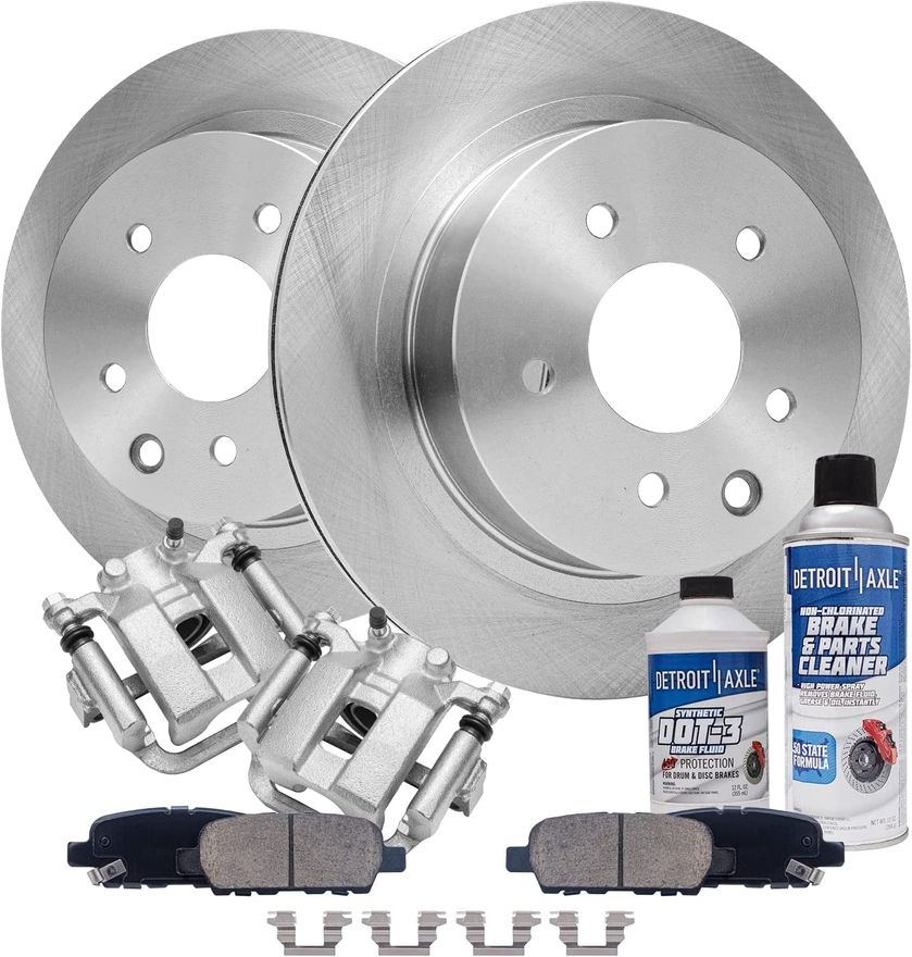 Main Image - Rear Rotors Brake Calipers Pads