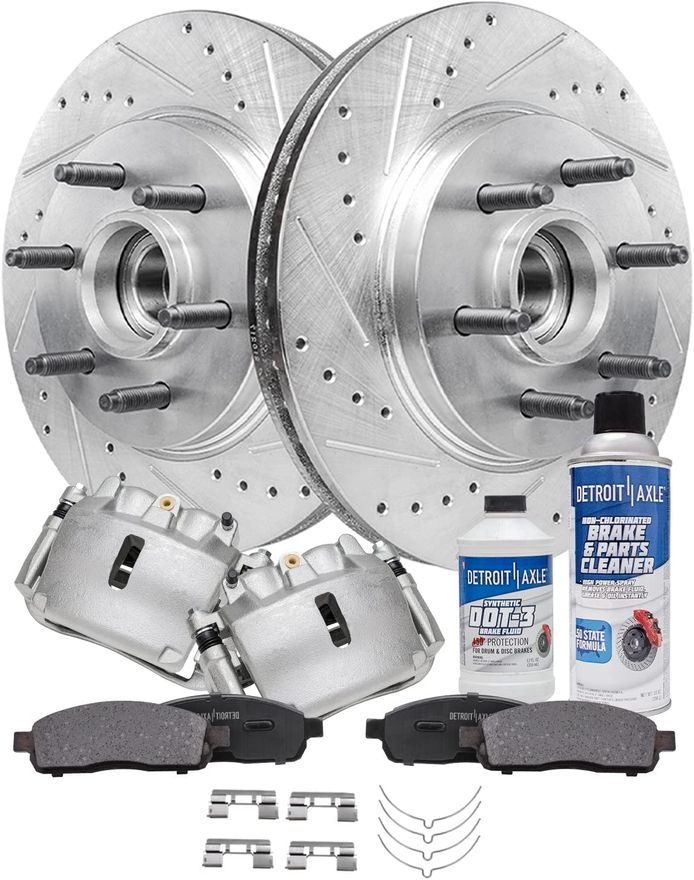 Main Image - Front Rotors Brake Calipers Pads