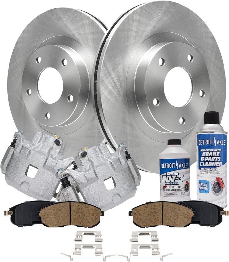 Main Image - Front Disc Rotors Pads Calipers