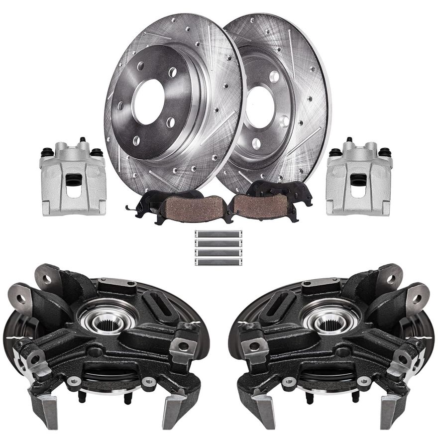 Main Image - Rear Rotors Brake Calipers Pads