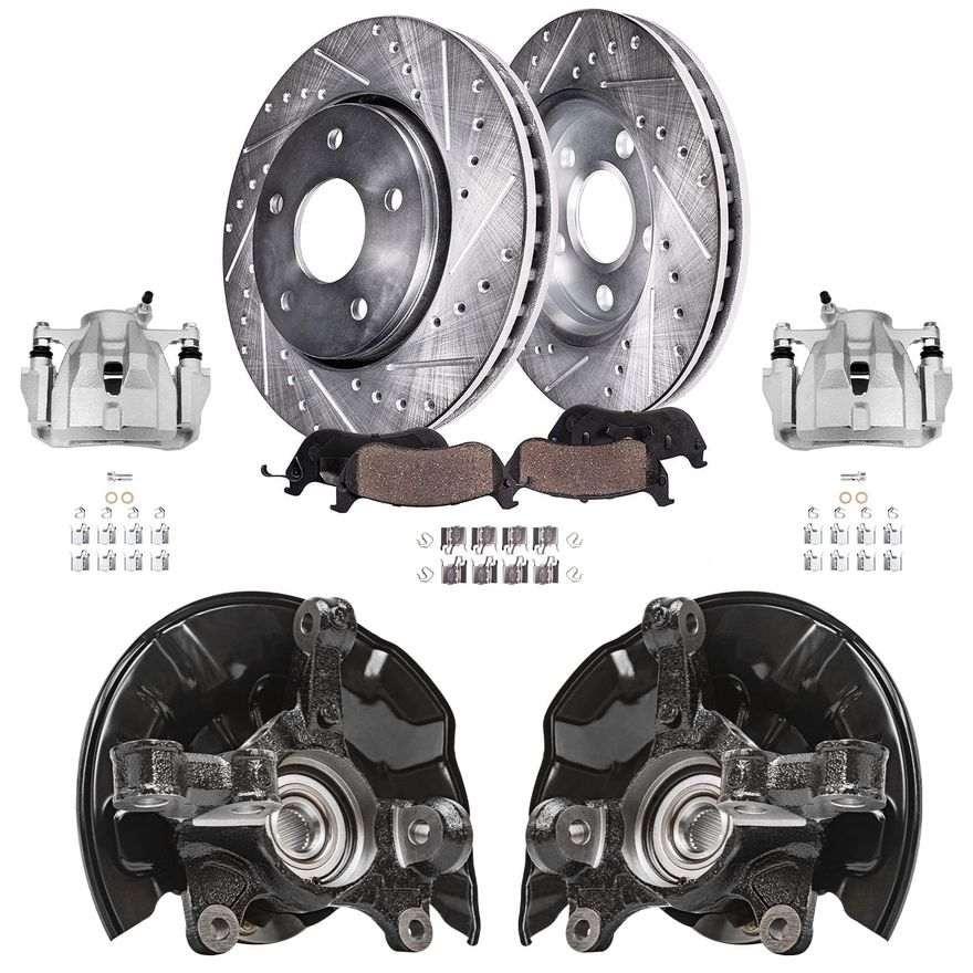 Main Image - Front Rotors Brake Calipers Pads