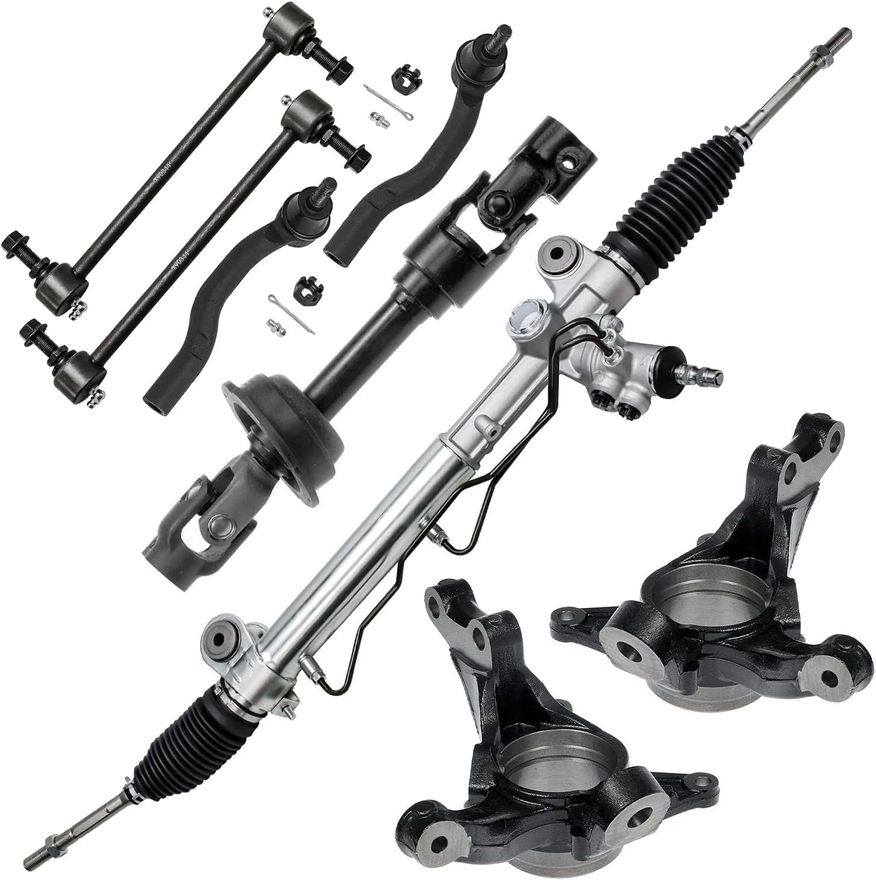 2005 Lexus ES330 8pc Power Steering Rack and Pinion Intermediate ...
