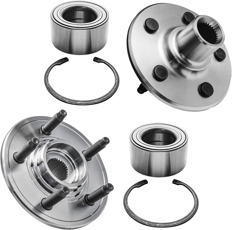 Rear Wheel Hub and Bearing - 521000 x2