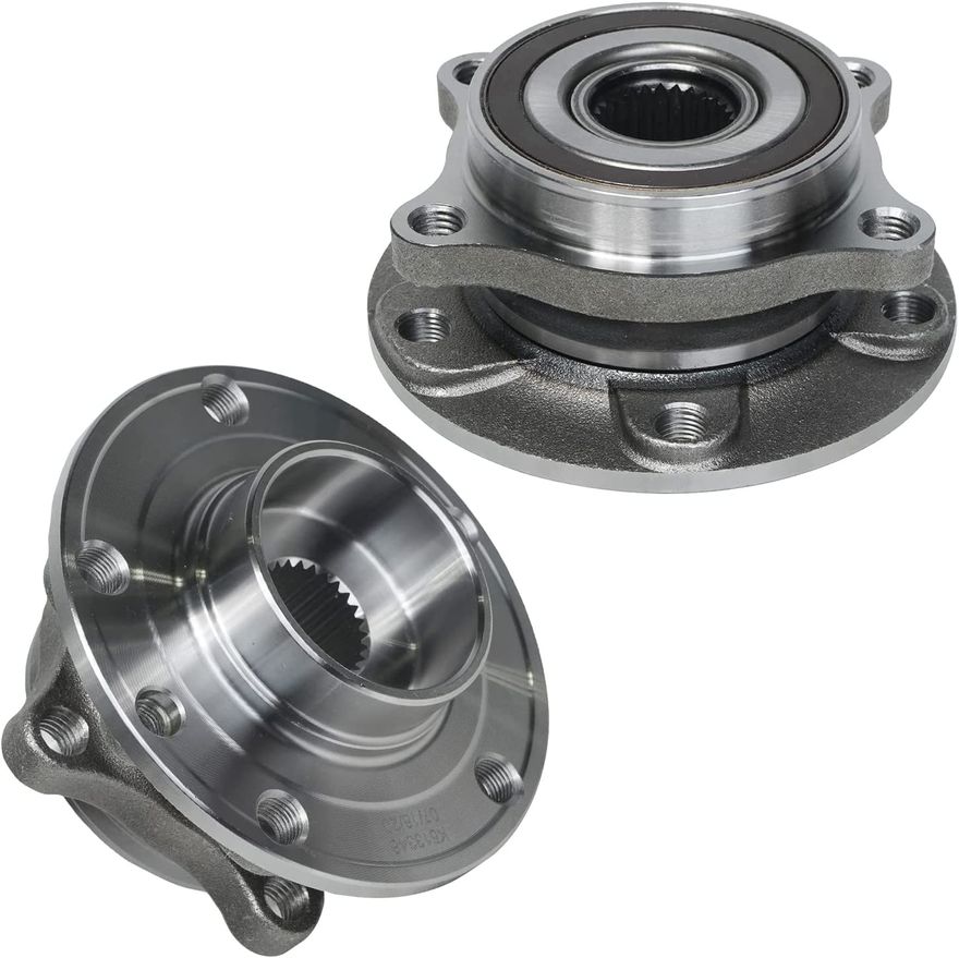 Front Wheel Hub and Bearings - 513348 x2