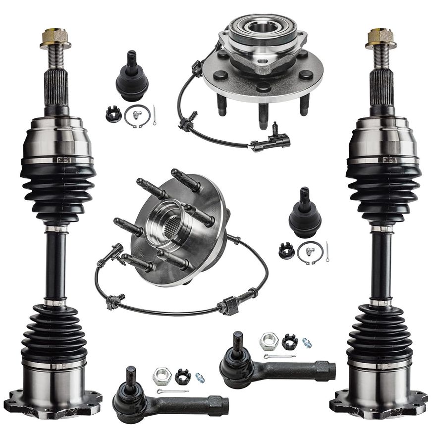 Main Image - Front CV Axles Wheel Hubs