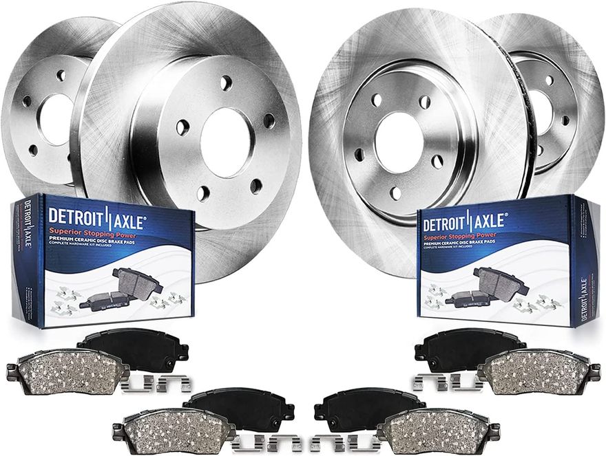 Main Image - Front Rear Rotors Brake Pads Kit