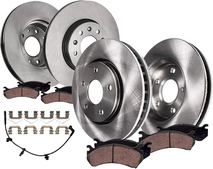 Main Image - Front Rear Rotors Brake Pads