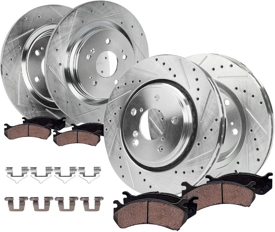 Main Image - Front Rear Rotors Brake Pads