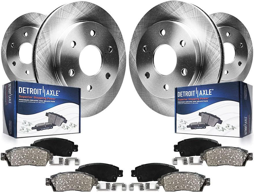 Main Image - Front & Rear Rotors Brake Pads