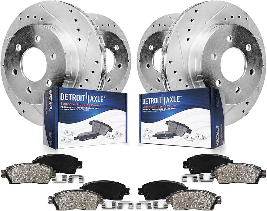 Main Image - Front & Rear Drilled Rotors Kit