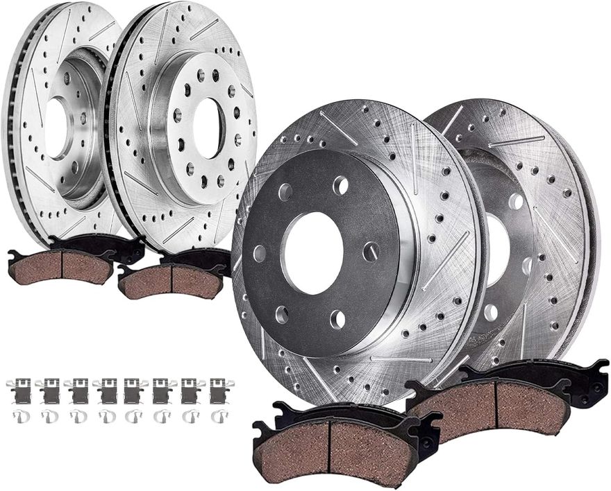 Main Image - Front Rear Rotors Brake Pads