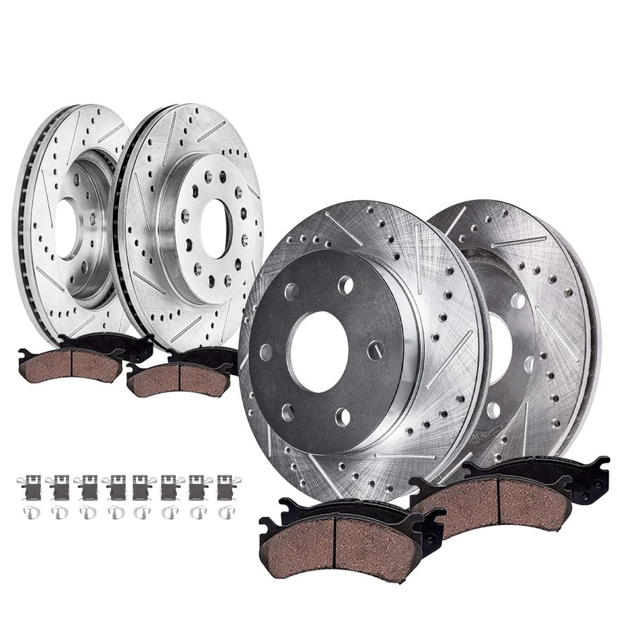 Main Image - Front Rear Rotors Brake Pads