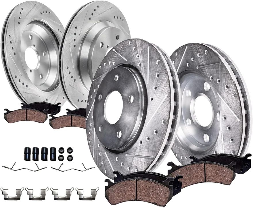 Main Image - Front Rear Rotors Brake Pads