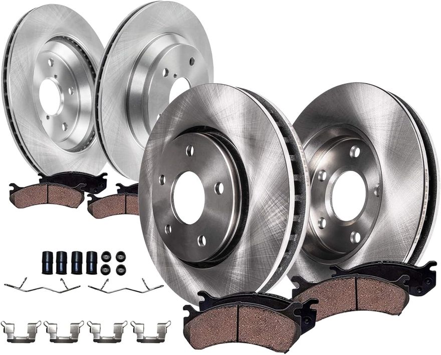 Main Image - Front Rear Rotors Brake Pads