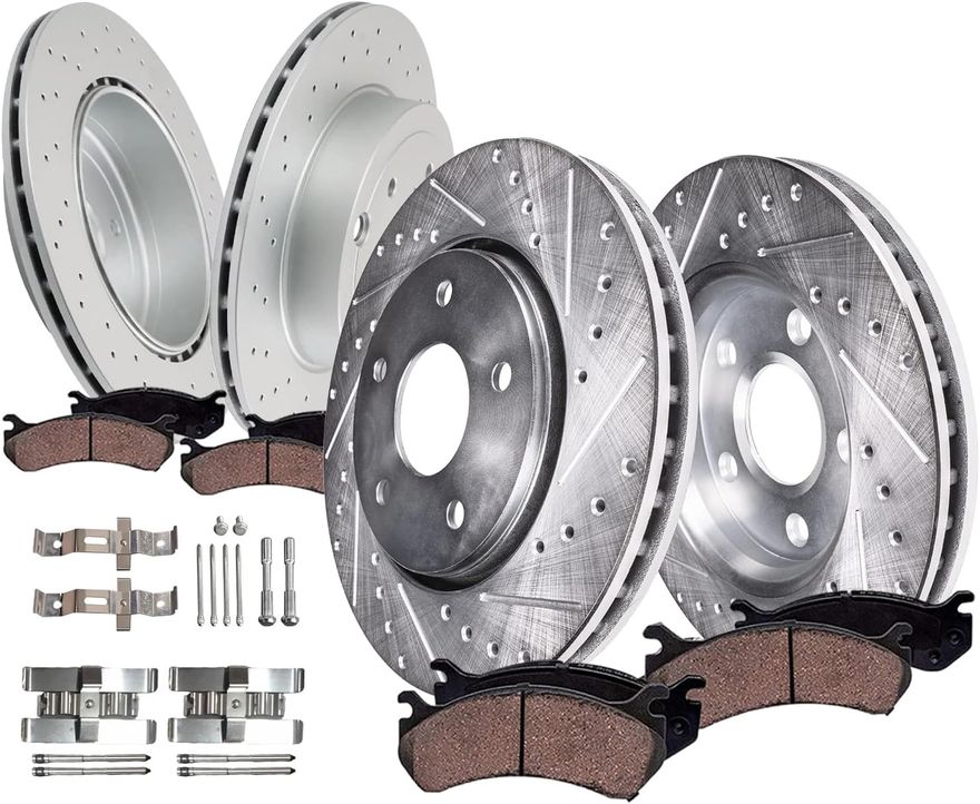 Main Image - Front Rear Rotors Brake Pads
